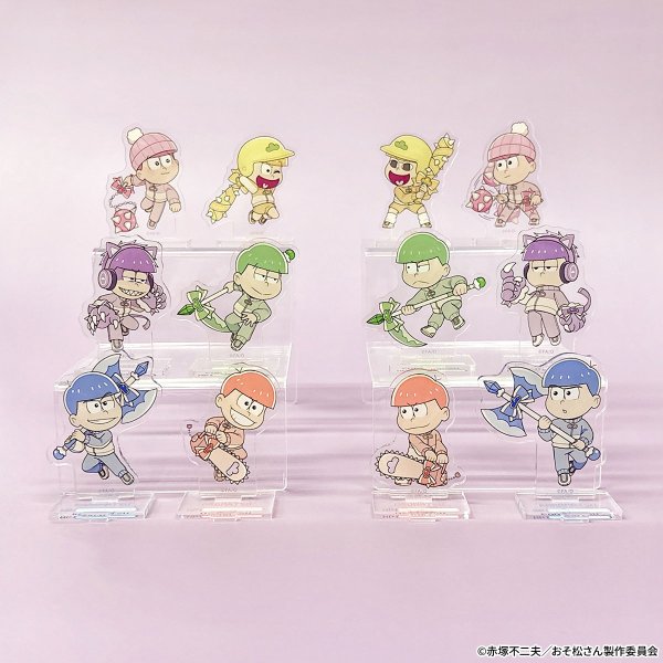 画像2: おそ松さん×mixx garden 2026 トレーディングちびキャラアクリルスタンド (2)