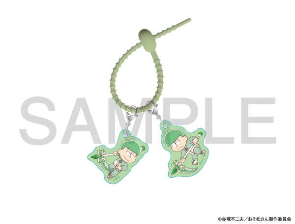画像1: おそ松さん×mixx garden 2026 アクリルシリコンチャーム(チョロ松) (1)