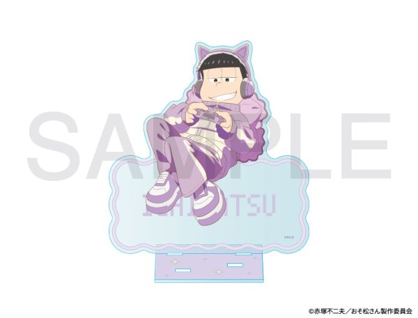 画像1: おそ松さん×mixx garden 2026 等身アクリルスタンド(一松) (1)