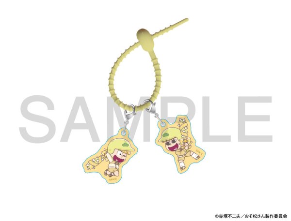 画像1: おそ松さん×mixx garden 2026 アクリルシリコンチャーム(十四松) (1)