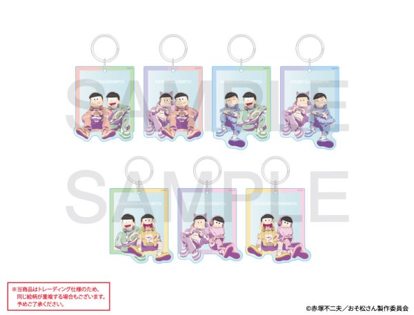 画像1: おそ松さん×mixx garden 2026 トレーディングペアアクリルキーホルダーB (1)
