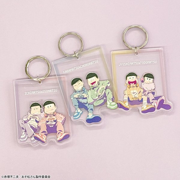 画像2: おそ松さん×mixx garden 2026 トレーディングペアアクリルキーホルダーB (2)