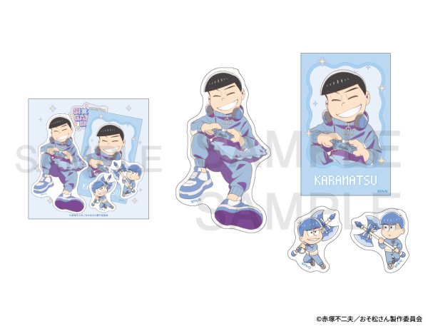 画像1: おそ松さん×mixx garden 2026 ステッカーセット(カラ松) (1)