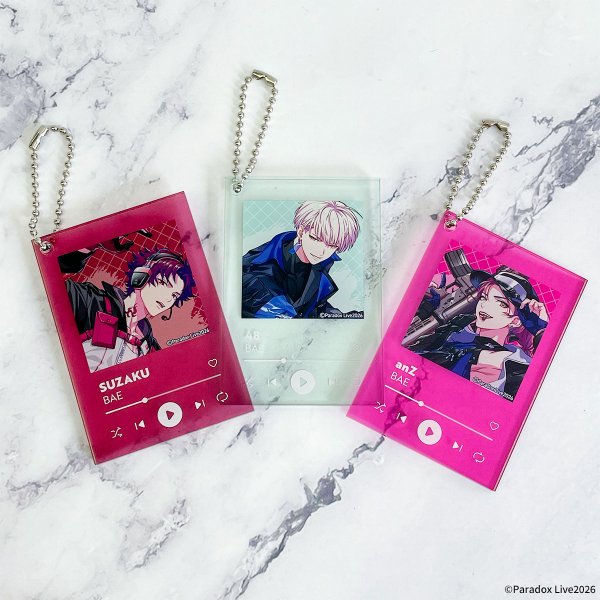 画像2: Paradox Live×COLLABOCAFEHONPO BLANC 2026 トレーディング音楽プレイヤー風アクリルチャームA (2)