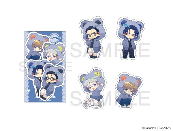 画像1: Paradox Live×COLLABOCAFEHONPO BLANC 2026 ステッカーセット(The Cat’s Whiskers) (1)