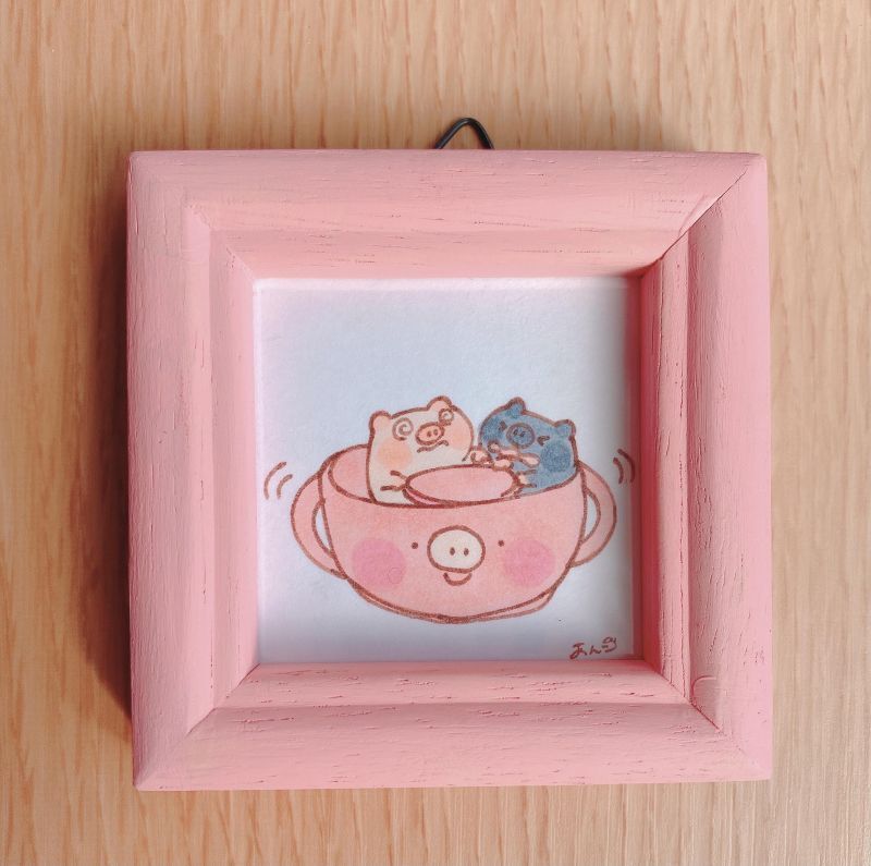 とんとんてん あんこ ミニ原画 遊園地a