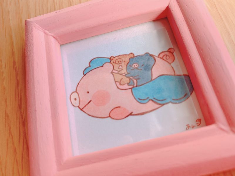 とんとんてん あんこ ミニ原画 遊園地d とんとんてん あんこ ミニ原画 遊園地d
